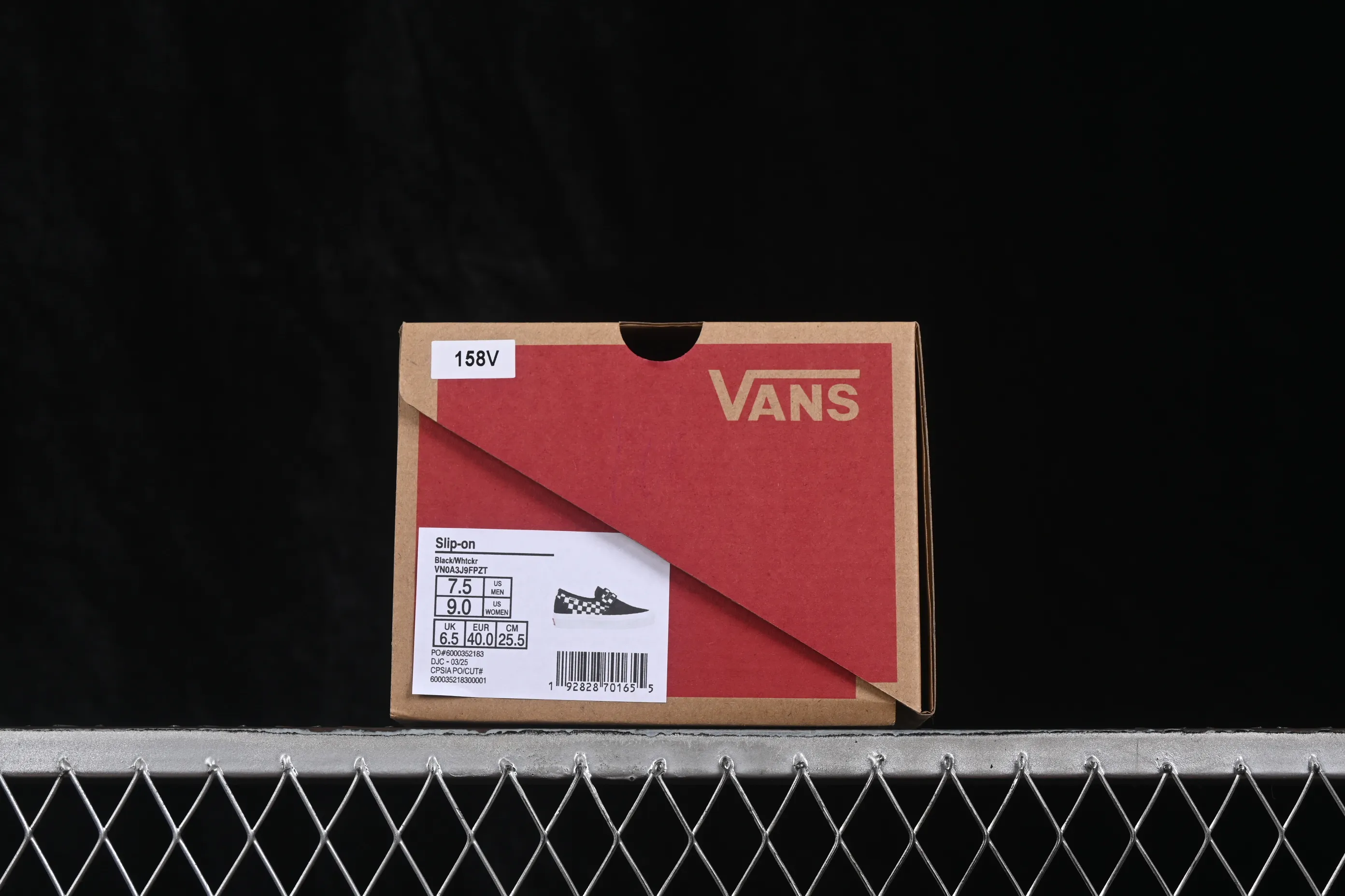 All categories Vans Vans series Vans Low Vans low-top Vans Slip-On Classic checkerboard slip-on casual sneakers VN0A3J9FPZT